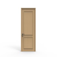 Pintu Interior MDF Berlapis Putih dengan Inlay untuk Kamar Tidur, Ruang Tamu, Kantor, Vila, Apartemen, Hotel, dan Penggunaan Komersial