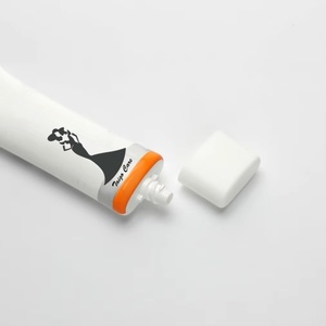 Wholesale 50ml 100ml Plastic Super Oval Tubes with <b>Screw</b> Cap Custom Logo Sunscreen <b>Flat</b> Packaging Container for Skin Care - Product Image 2