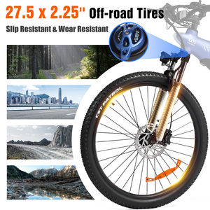 Precio al por Mayor, Bicicleta Eléctrica Plegable de 48v con Batería de Litio, 27.5 Pulgadas, 100km de Autonomía, Bicicleta Eléctrica Urbana - Product Image 6