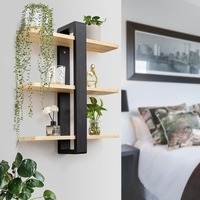Étagère murale en bois à 3 niveaux pour chambre à coucher, salon, bureau, salle de bain, décoration intérieure