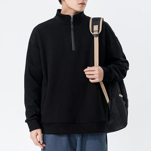 <span class=keywords><strong>Felpa</strong></span> da uomo <span class=keywords><strong>con</strong></span> collo a mezza Zip <span class=keywords><strong>con</strong></span> tasche risvolto Casual manica lunga <span class=keywords><strong>Polo</strong></span> Pullover sportivo top - Product Image 2