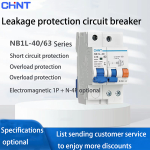 Interruptor Diferencial NB1L-63 Mini 1P+N Tipo C 50A 63A 30mA/100mA/300mA 6kA Capacidad de Interrupción - Product Image 1