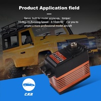 Servomoteur numérique sans noyau haute vitesse CYS-S2210 60g 9/10kg.cm à engrenages en acier étanche pour avion et voiture RC