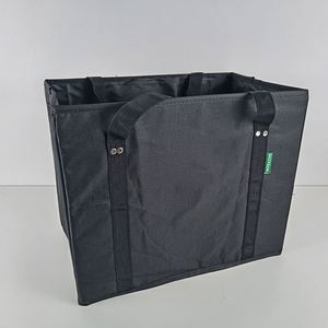 Sacs d'épicerie réutilisables, sacs de courses réutilisables résistants, grands sacs fourre-tout recyclés, pliables avec longues poignées et fond rigide - Product Image 3