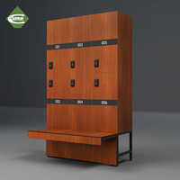 Armoires de rangement HPL personnalisables Cartmay pour vestiaires de gym, fitness, spa, imperméables, avec serrure numérique