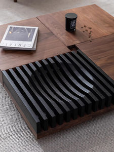Tavolino da Caffè in Legno Massello di Noce Nero Nordamericano Stile Cinese, <span class=keywords><strong>Vintage</strong></span> con Vano Portaoggetti per <span class=keywords><strong>Soggiorno</strong></span> - Product Image 3