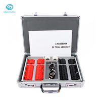 104 pièces Aist optique lentilles optiques Kit de cadre d'essai optique de haute qualité ensemble anneau en plastique ensemble de lentilles d'essai boîte en aluminium cadre d'essai