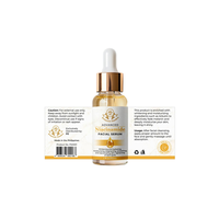 Flacon en verre de 2ml 5ml 10ml avec étiquette adhésive en vinyle BOPP pour cosmétiques et poudres de peptides étiquettes d'emballage à poids réduit