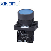 Botón de arranque y parada de 22mm con símbolo de flecha XB2 Botón de interruptor de llave de Selector plano Interruptor de botón de plástico momentáneo