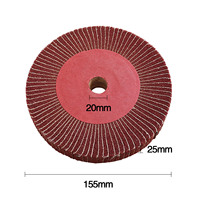 Disque abrasif de 6 pouces pour polissage de bijoux, disque de ponçage et de lustrage pour meuleuse, outils de fabrication de bijoux, disque à lamelles en fibre de nylon épaisse
