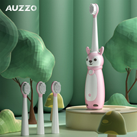 Nouvelle arrivée, brosse à dents électrique pour enfants, étanche, dessin animé, automatique, rechargeable par USB, silicone, sonique, brosse à dents pour enfants
