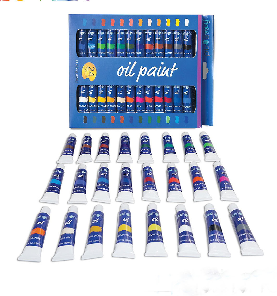 Высококачественный набор масляных красок для художников, 24 цвета, 12 мл