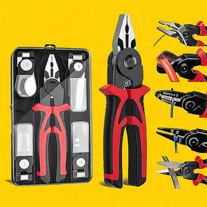 คีมตัดและเข้าหัวสายไฟอเนกประสงค์ 8 นิ้ว แบบเปลี่ยนหัวได้ 5 in 1 สำหรับ<span class=keywords><strong>งาน</strong></span>ไฟฟ้า - Product Image 1