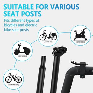 Asiento de Bicicleta Cómodo e Impermeable sin Puente Nasal para Hombres y Mujeres, Sillín Ancho con Espuma Viscoelástica y Ventilación para Bicicletas Eléctricas Urbanas - Product Image 5