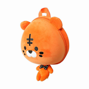 rucksack bag backpack manufacturers china children cartoon tiger head bag, 3D kids school plush animal head tiger backpack - Product Image 4