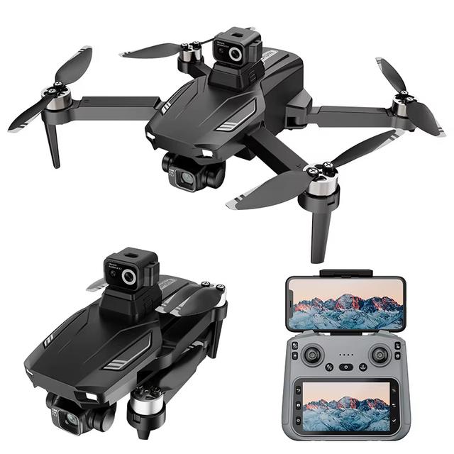 F204 Beginner GPS Drones 3-Axis Mechanical Gimbal 4K Video Brushless Motor Laser Obstacle Avoidance 48MP Camera Foldable 2KM