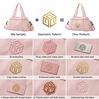 Sac de sport OEM imperméable en Oxford grande capacité avec compartiments séparés pour vêtements secs et mouillés, idéal pour le yoga, la natation, les voyages et la gym, avec poches multiples et passant pour trolley