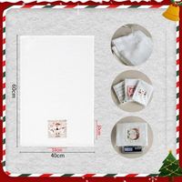 Serviettes de table en tissu de coton et de lin, design personnalisé de Noël, vente en gros