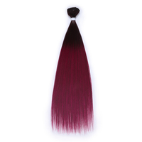 Rebecca Faisceaux de Cheveux Synthétiques Raides en Fibre Résistante à la Haute Densité Extension de Faisceaux de Cheveux Tressés Résistants à la Chaleur Non Flammes