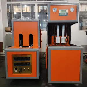 Máquina sopradora automática de garrafas plásticas para animais de estimação, máquina sopradora de garrafas plásticas de água e plástico de 200 ml a 2L