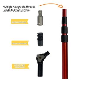 Qiyun poteau <span class=keywords><strong>télescopique</strong></span> avec crochet 16FT poteau extensible <span class=keywords><strong>télescopique</strong></span> en aluminium <span class=keywords><strong>pour</strong></span> poignée d'outils de jardin - Product Image 3