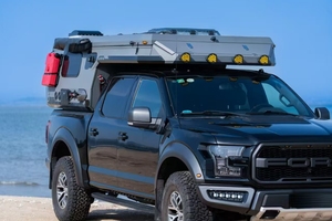 Caravana Deslizable de Aluminio con Tienda de Campaña Desplegable, Capacidad de Carga de 500 kg, Capacidad para 2 Personas - Product Image 3