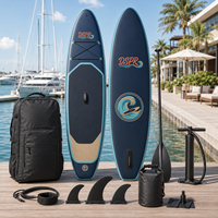 Planche de paddle gonflable tout-terrain Trade Supply 325 cm à support ferme en PVC laminé pour clubs avec aileron central pour utilisation en rivière