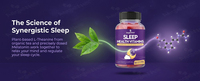 AegleWell Gummies Vitaminés pour la Santé du Sommeil avec L-Théanine et Mélatonine, Soutien à la Relaxation et au Sommeil de Qualité, Gummies Véganes pour le Sommeil