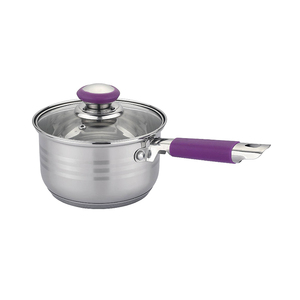 Juego de Utensilios de Cocina de Acero Inoxidable Clásico de Alta Calidad de 4 Piezas con Tapa de Silicona <span class=keywords><strong>para</strong></span> <span class=keywords><strong>Cocinar</strong></span> en Hierro y Vidrio - Product Image 6