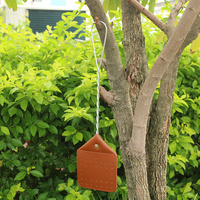 Raquette anti-mouches portable en cuir, tapette à insectes pour mouches et abeilles, manche métallique durable, tapette à moustiques en PU