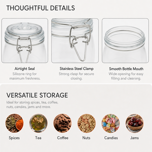 Pot carré transparent avec couvercle à clip de 150 ml et 200 ml pour crème cosmétique, en gros, en stock, pour emballage de nettoyant facial au sel marin - Product Image 3