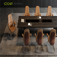 Chaise de bureau exécutive en cuir, chaise de bureau ergonomique en cuir moderne, chaise de bureau pivotante confortable