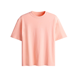 T-shirt classique en coton tricoté à col rond pour homme – Proportions intemporelles, coutures latérales durables, résistant à la décoloration, séchage rapide, écologique, long - Product Image 4