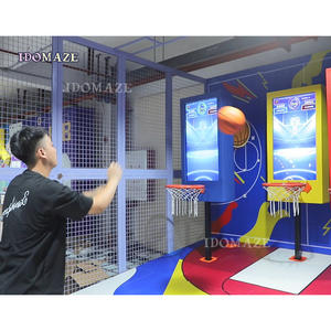 Juegos de Baloncesto Interactivos para Niños, Equipos Eléctricos para Parques Infantiles Interiores, Parque de Trampolines Escolar de PVC - Product Image 5