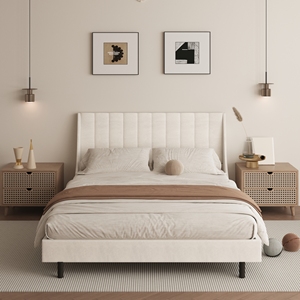 Luxuriöses Hochwertiges Holz-Schlafzimmermöbel Modernes Hausdesign Massivholz Kingsize-Betten mit Stauraum - Product Image 6