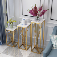 Porte-fleurs en métal moderne et simple de luxe élégant intérieur salon meuble TV décoration de sol général panneau de meubles de maison