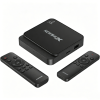 ATV Google Certified Smart Set Top Box Dual Band Wifi6 BT5.4 Firmware Kustom OEM untuk Proyek IPTV Hotel