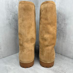 Bottes en daim marron de haute qualité, bottes plateforme chaudes de luxe pour hommes et femmes, style classique, options de chaussures de créateur - Product Image 3