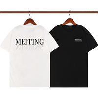 T-shirts en velours imprimés numériquement de luxe style hip-hop streetwear pour hommes – Vente en gros, personnalisables, grandes tailles, 100 % coton, manches courtes, décontractés