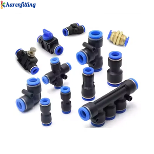 ข้อต่อท่ออากาศแบบข้อต่อตรง4มม. 6มม. 8มม. 10มม. ข้อต่อลมแบบนิวเมติก - Product Image 5