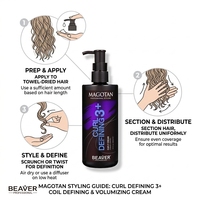 Crème Coiffante Sans Rinçage BEAVER pour Cheveux Bouclés – Fixation Moyenne, Anti-Frisottis & Hydratation Intense – Vente en Gros