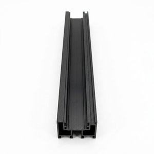 Profilo a U Nero Satinato per Binario Integrato, Combinazione Chimera Flessibile di Gomma e Plastica, Componenti Aderenti - Product Image 3