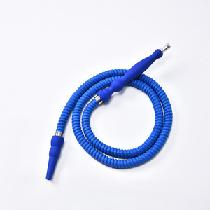 Mayorista de fabricantes: Novedades - Manguera <span class=keywords><strong>para</strong></span> <span class=keywords><strong>cachimba</strong></span> de 1.5m, lavable, de cuero esmerilado, con mango de <span class=keywords><strong>goma</strong></span> y gancho de aleación de aluminio, tipo recto - Product Image 2