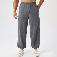 Pantalon de jogging cargo léger pour homme avec taille élastique extensible pour l'entraînement sportif