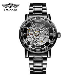 Achetez une montre et obtenez des lunettes de soleil gratuites pour montre automatique squelette mécanique - MOQ 1 pièce, livraison rapide et gratuite des États-Unis vers les États-Unis - Product Image 3