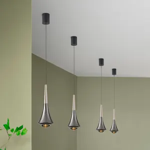 7w Mini Hanging Dining Room Home Decoration Aluminium Moderne einfache LED Glas Pendel leuchte