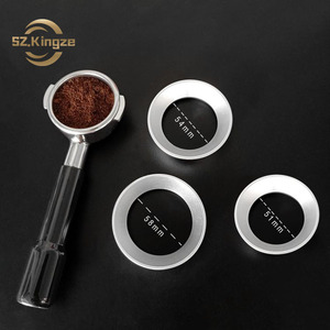 Kingze Barista Tools Entonnoir de dosage d'espresso 51mm 54mm 58mm Anneau de dosage de <span class=keywords><strong>café</strong></span> magnétique en aluminium - Product Image 1