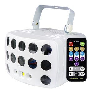 Proyektor Lampu Natal Pesta Disko, Dekorasi Panggung LED Strobo R + G Laser 3in1 Efek - Product Image 1