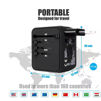Adaptor Perjalanan Usb 20W Pd Adaptor Perjalanan Daya Dinding Multi Steker Adaptor Perjalanan Universal
