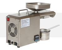 Nouvelle Mini Presse à Huile Automatique en Acier Inoxydable pour Huiles d'Avocat, de Ricin, d'Arachide et de Tournesol - Pressage à Froid et à Chaud Haute Capacité